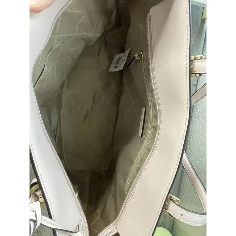 MICHAEL KORS GILLY LARGE DRAWSTRING TRAVEL TOTE SHOULDER BAG PINK POWDER BLUSH